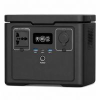 Estación de energía portátil ECO 600W, batería LiFePO4, pantalla LCD, 5 salidas, negro